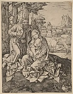 The Holy Family in a Landscape