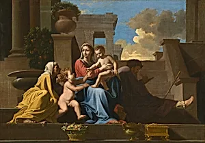 The Holy Family on the Steps