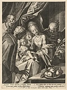 The Holy Family with Saint Anne and Two Angels