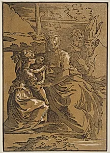 The Holy Family with Two Saints