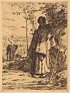 The Large Shepherdess (La grande bergere) by Jean-François Millet