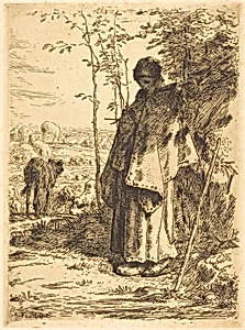 The Large Shepherdess (La grande bergere) by Jean-François Millet