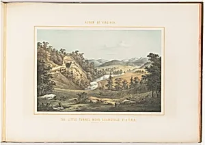 The Little Tunnel Near Shawsville, Virginia and Tennessee Railroad