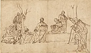 The Madonna and Child with Saints in a Landscape (Sacra Conversazione)