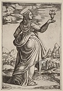 The Magdalen by Master of the Die after Follower of Raphael