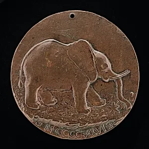 The Malatesta Elephant in a Meadow [reverse]