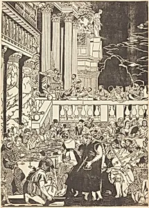 The Marriage at Cana [left plate]