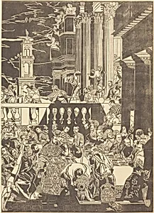 The Marriage at Cana [right plate]