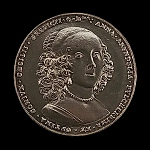 The Maryland Medal: Anne Arundell of Wardour, c. 1610-1649, Countess of the Holy Roman Empire, Wife of Lord Cecil Calvert 1628, Baroness of Baltimore 1632 [reverse]