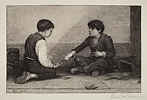 The Mora Players by Frederick Dielman