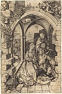 The Nativity by Martin Schongauer