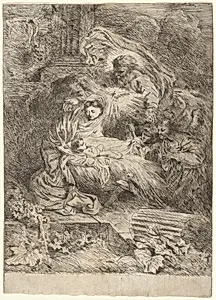The Nativity with God the Father and the Holy Spirit