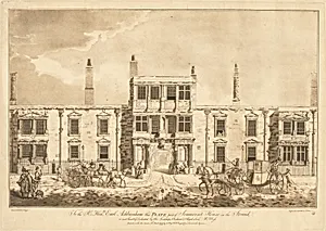 The North Front of Old Somerset House in the Strand