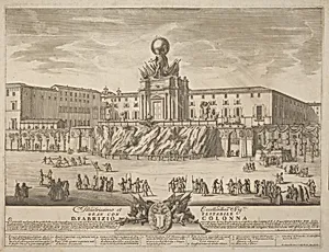 The Prima Macchina for the Chinea of 1722: The Temple of Janus