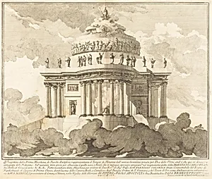 The Prima Macchina for the Chinea of 1746: The Temple of Minerva