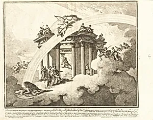 The Prima Macchina for the Chinea of 1748: The Son of Venus and Mars Presented to the Temple of Minerva