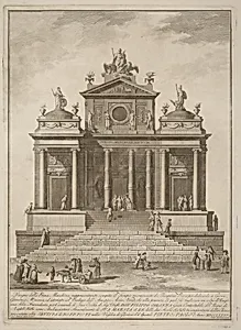 The Prima Macchina for the Chinea of 1785: The Temple of Jupiter Begun by Tarquinius Priscus with the Marvel of Accius Naevius