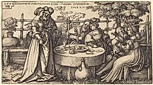 The Prodigal Son Wasting His Fortune by Sebald Beham