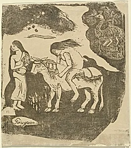 The Rape of Europa (L'enlevement d'Europe) by Paul Gauguin