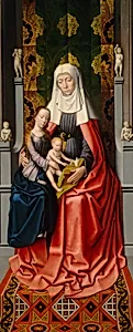 The Saint Anne Altarpiece: Saint Anne with the Virgin and Child [middle panel]