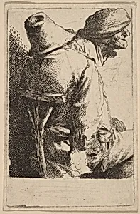 The Seated Peasant and His Wife