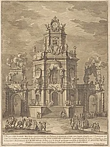 The Seconda Macchina for the Chinea of 1776: A Palace with a Loggia for the Lottery Draw