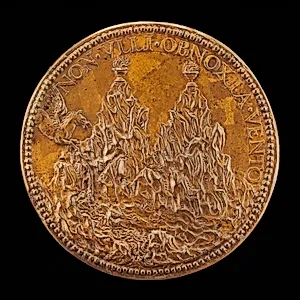 The Summits of Pindus, on Each a Flaming Vase [reverse]