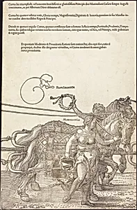 The Triumphal Chariot of Maximilian I (The Great Triumphal Car) [plate 3 of 8] by Albrecht Dürer