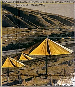 The Umbrellas, Joint Project for Japan and U.S.A. [right panel]