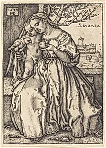The Virgin and Child with a Parrot