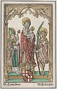 The Virgin and Child with Saint Conrad and Saint Pelagius