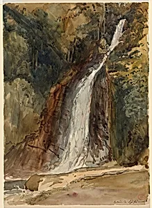 The Waterfall at Lydford Gorge, Devon
