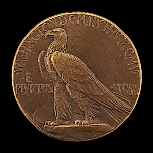 Theodore Roosevelt Inaugural Medal [reverse]