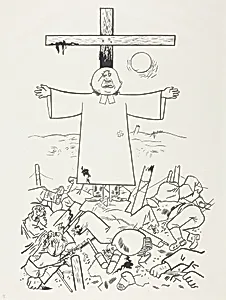 "They thunder forth from their clouds about gentleness and forbearance, while they sacrifice human victims to the God of love." ("Da donnern sie Sanftmut und Duldung aus ihren Wolken und bringen dem Gott der Liebe Menschenopfer.")