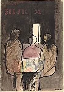 Three Figures in a Room