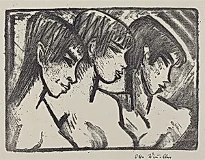 Three Girls in Profile (Drei Madchen im Profile)