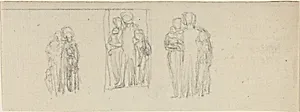 Three Groups of Figures (Parents and Children?) by John Flaxman