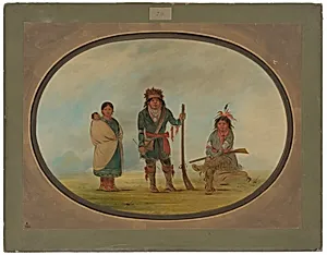 Three Micmac Indians by George Catlin