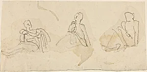 Three Seated Figures by John Flaxman