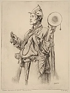 Tibetan Mendicant Lama, Darjeeling