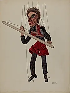 Tight-rope Walker Marionette
