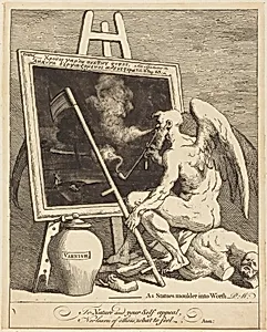 Time Smoking a Picture by William Hogarth