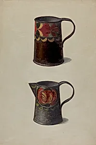 Tin Cup and Pitcher