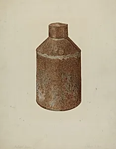 Tin Tea Caddy