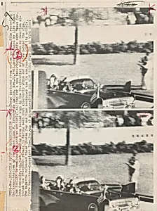 Title from caption on object: “Film Records Assassination Moment”