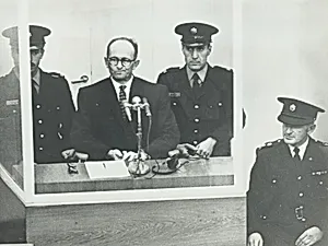 Title from caption on object: “Nazi on Trial”