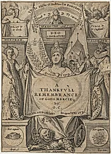 Title Page, A Thankful Remembrance of God's Mercie, by George Carleton