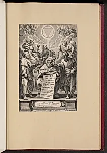 Title Page for Balthasar Cordier's "Opera S. Dionysii Areopagitae, I"