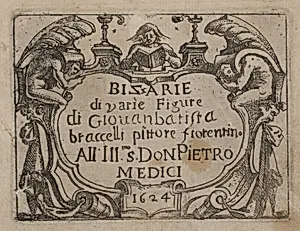 Title Page for "Bizzarie di varie Figure"