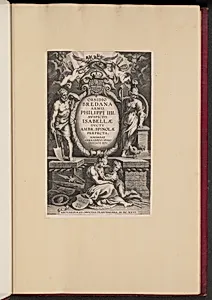 Title Page for Herman Hugo's "Obsidio Bredana" by Cornelis Galle I after Sir Peter Paul Rubens